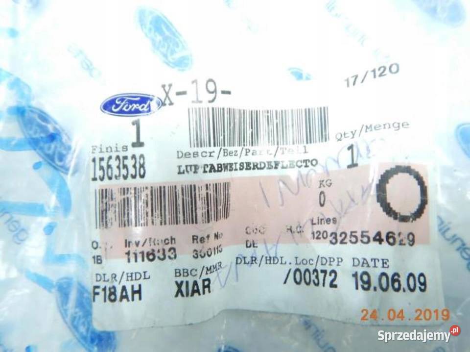 DEFLEKTOR POWIETRZA PRAWY TYŁ FORD FIESTA 0812 osobowe lubelskie sprzedam