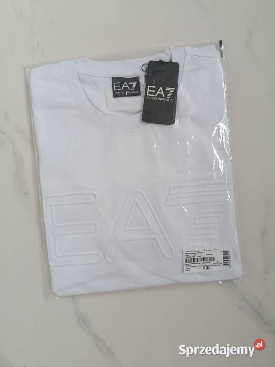 Tshirt męski EA7 Emporio Armani biały M nowy Białystok sprzedam