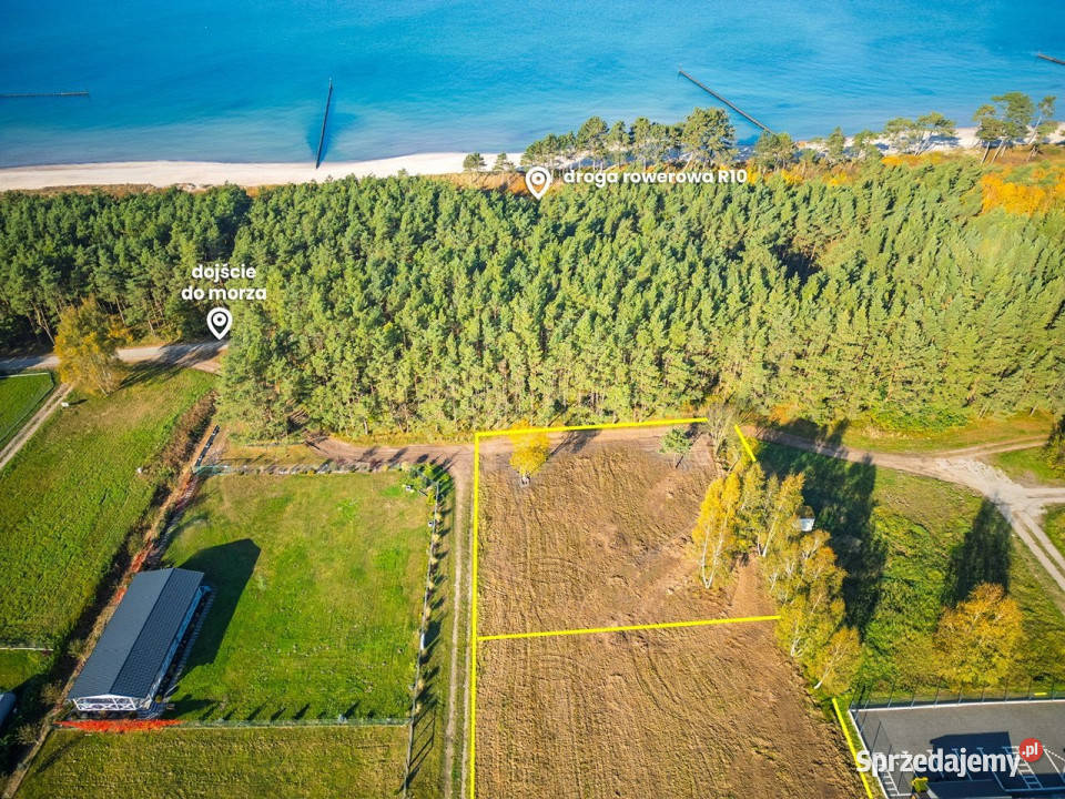 sprzedaży gruntu 500m2 Rozewie asfalt pomorskie Hel