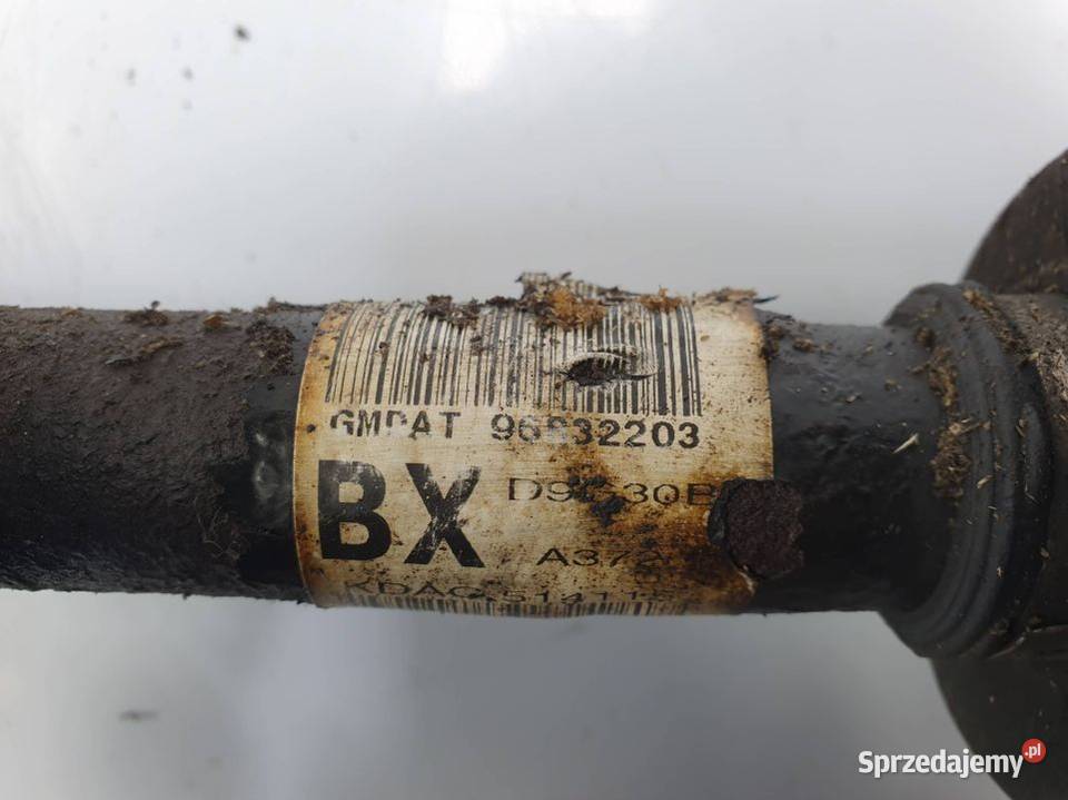 PÓŁOŚ LEWA PRZÓD CHEVROLET AVEO 96832203 kujawsko-pomorskie Lipno