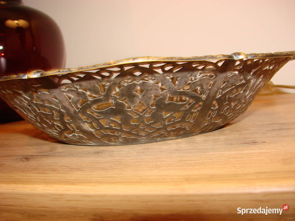 ażurowy mosiężny koszyk Pruszcz Gdański