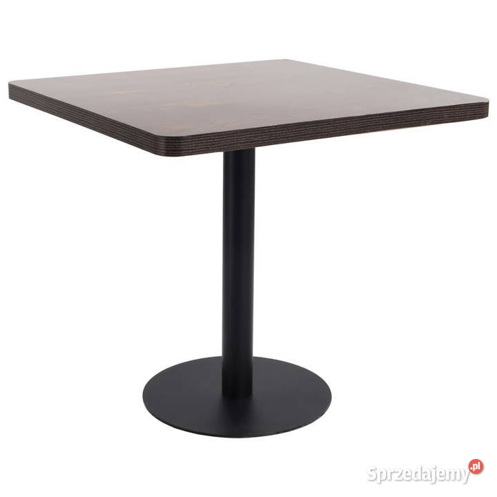 Stolik bistro ciemnobrązowy 80x80 MDF WM286434 Warszawa sprzedam