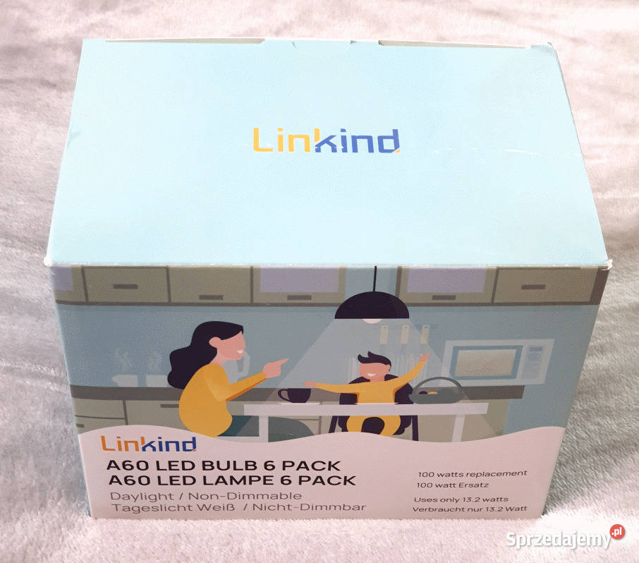 Linkind 137W Ściemnialna żarówka E27 LED Edison
