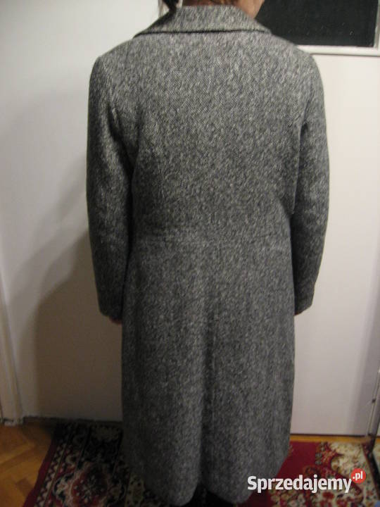 Płaszcz damski szary Długość 34 Rozmiar 40