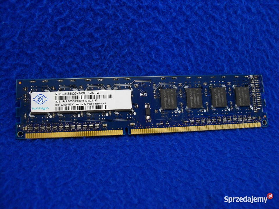 Pamięć RAM 2G PC 3 10600 Bielawa