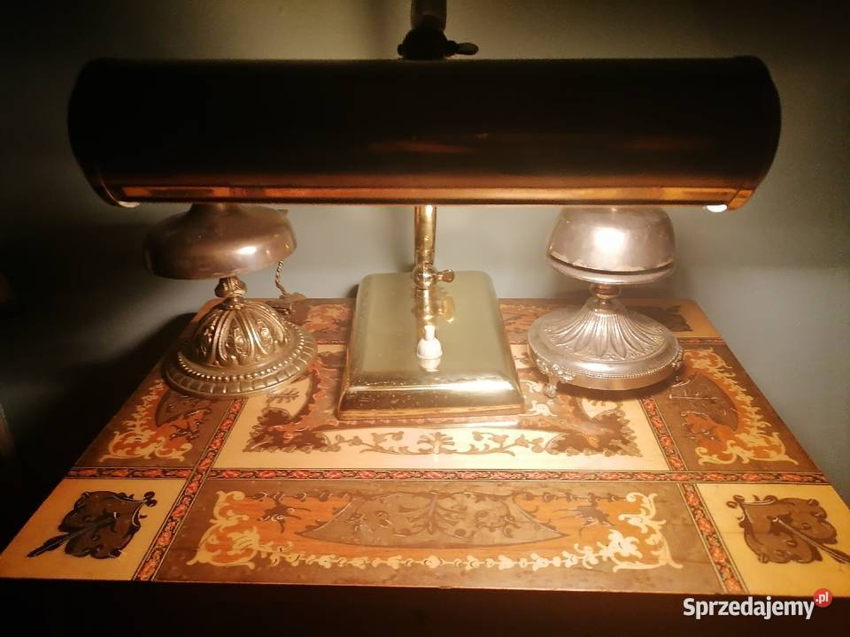 Lampa gabinetowa Bankierska z łat 50 tych Art Kraków sprzedam