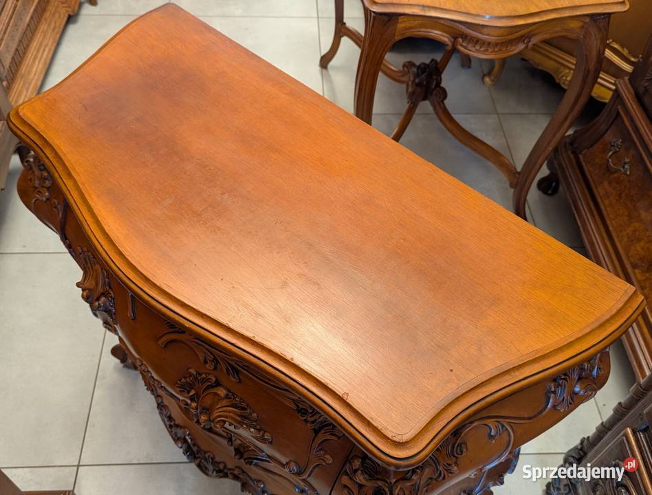 Wspaniała komoda neobarokowa orzech sklep Dąbrowa Górnicza
