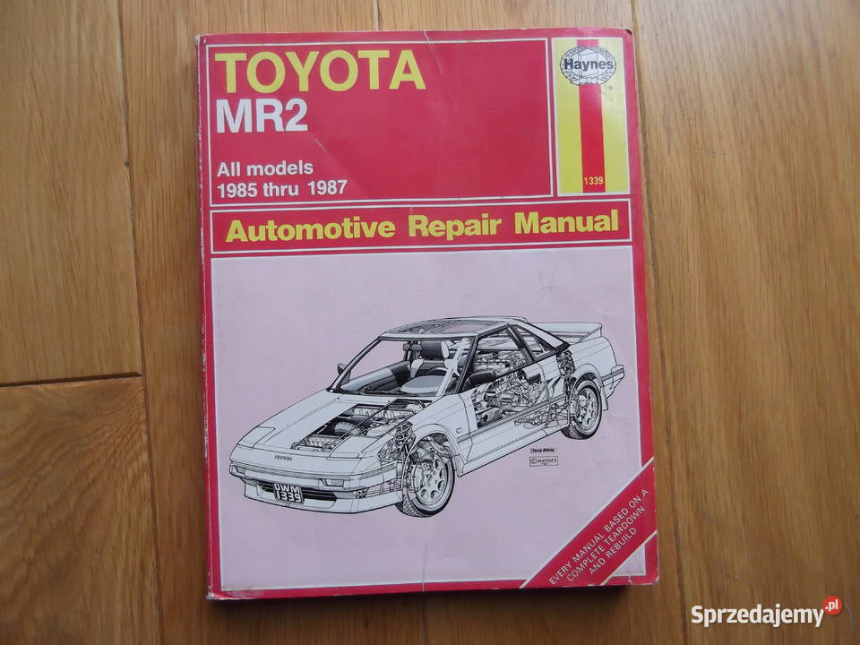 Toyota mr2 mk1 instrukcja naprawy