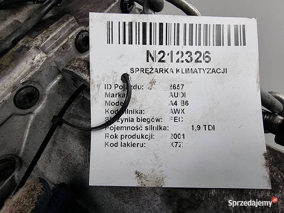 SKRZYNIA BIEGÓW AUDI A4 B6 FEC Lipno sprzedam