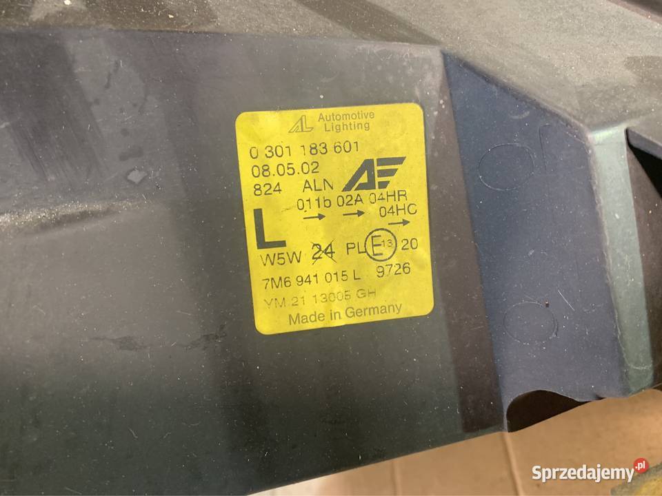 Lampa reflektor przód lewa 7M6941015 Ford galaxy Szczecin