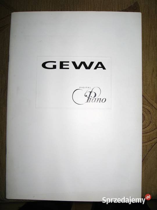 GEWA Digital Piano catalog katalog pianin pomorskie sprzedam