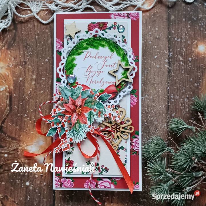 Kartki świąteczne z kopertą góralskie Boże Mszana Dolna sprzedam