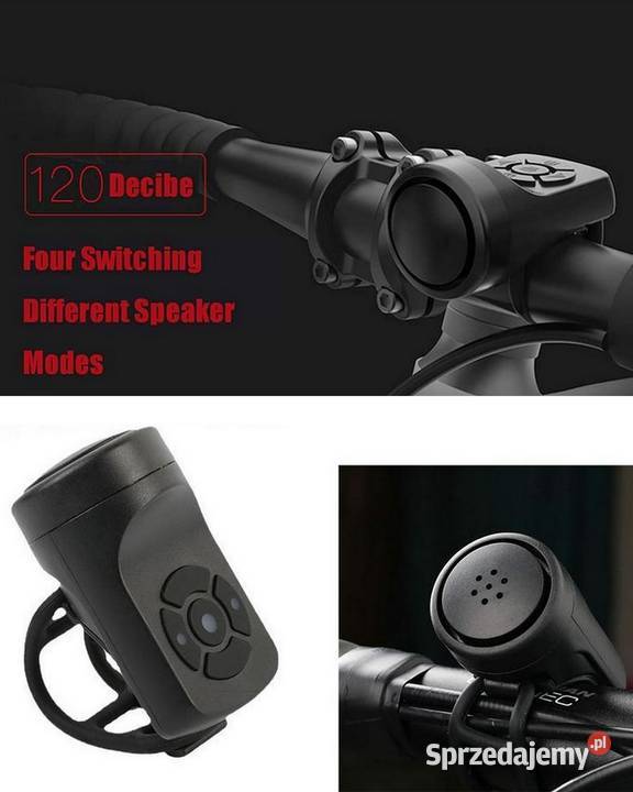Dzwonek Klakson Alarm 2w1 Elektroniczny Rowerowy łódzkie Sieradz