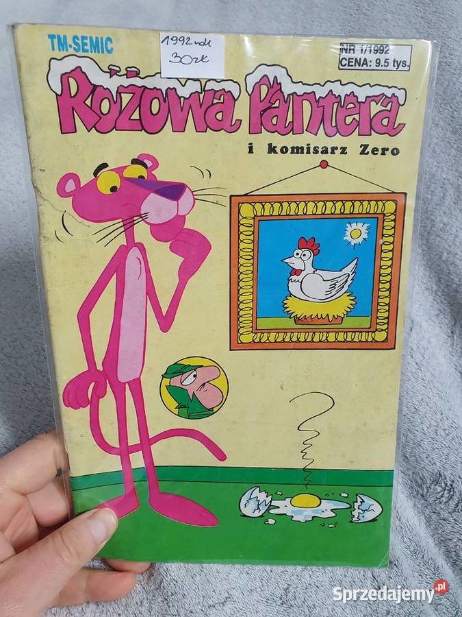 Różowa Pantera zestaw 3 komiksów lata 90te