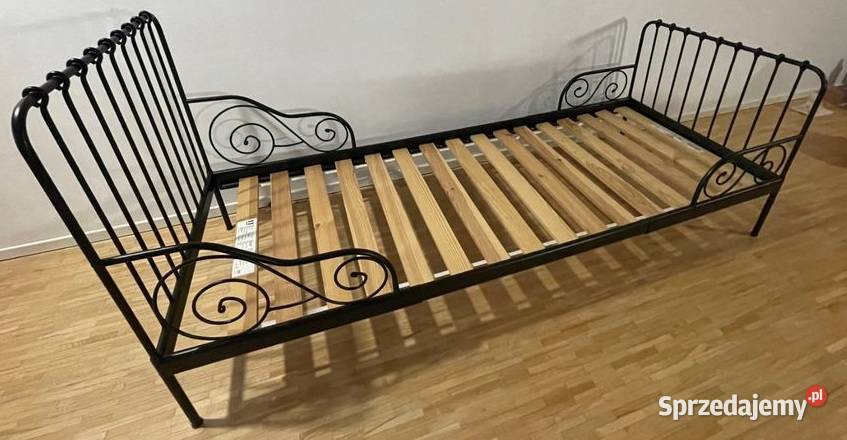 łóżko Ikea regulowane Minnen czarne Sulejówek