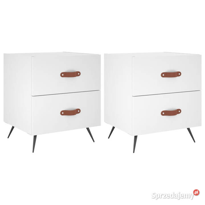 Szafki nocne 2 białe 40x35x475 WM827245