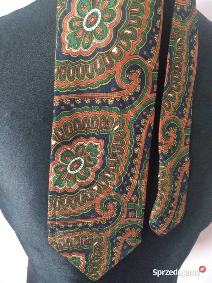 Ręcznie szyty krawat z naturalnego jedwabiu Radom