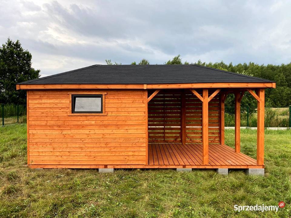 Altana ogrodowa z domkiem narzędziowym 3m x 6m Altany i wiaty Łódź