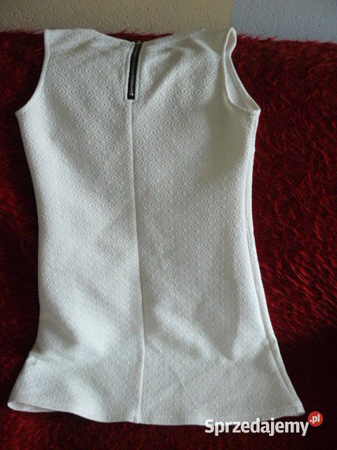Biala sukienka bez rekawow Sinsay XS Rzeszów