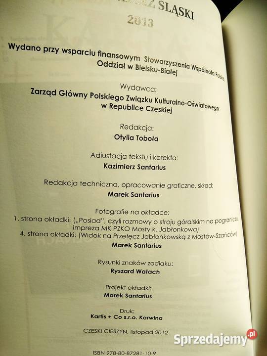 Kalendarz śląski unikaty kolekcjonerskie używ mazowieckie Warszawa