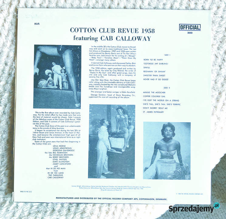 Cab Calloway Cotton Club Revue 1958 1 płyta Szczecin