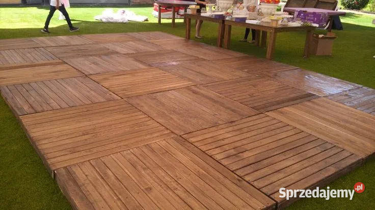 ŚCIEŻKA CHODNIK DREWNIANY PODEST PLATFORMA Marki