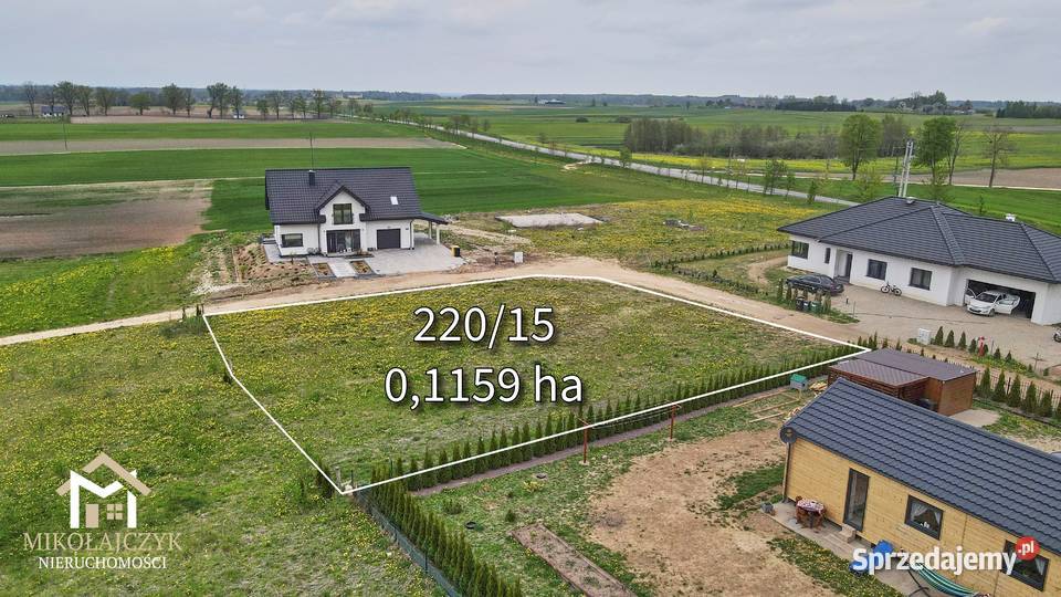 Działka budowlana Galiny 011 ha lasu 35m