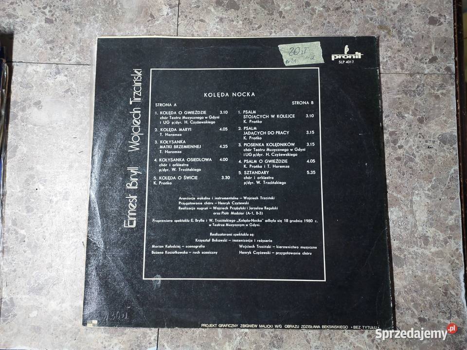 21 Płyta winylowa Ernest Bryll Kolęda Nocka SLP Tczew