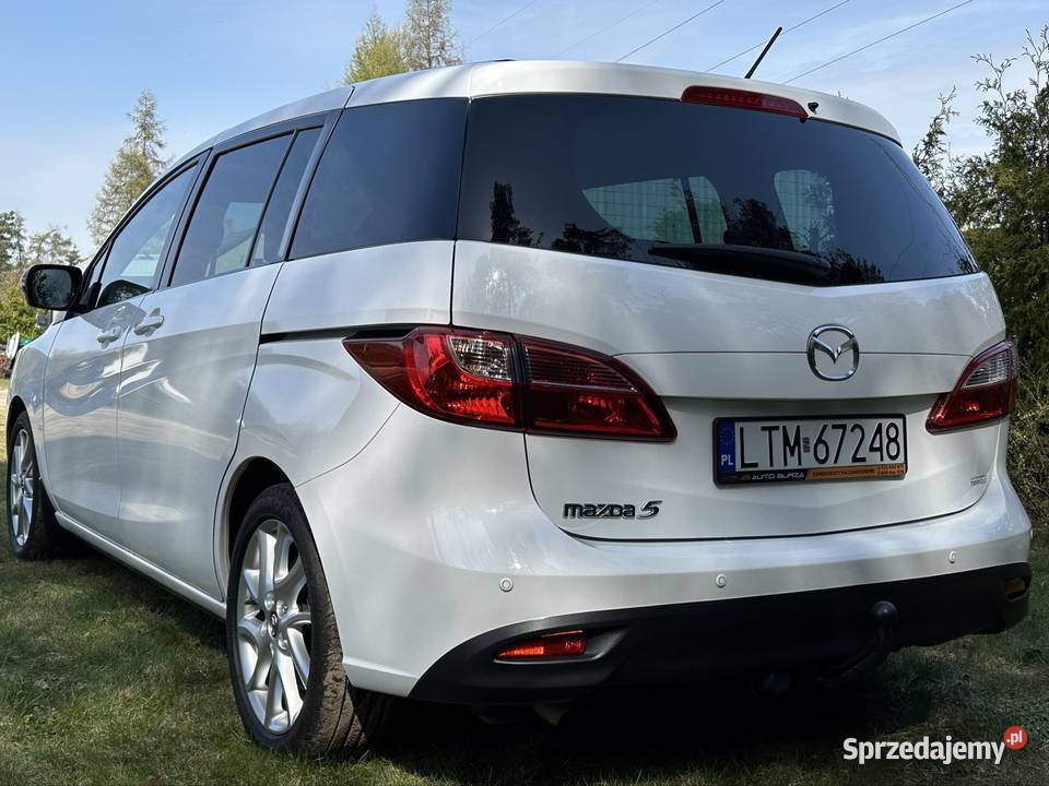 Mazda 5 16 piękna biała alufelgi hak 7 osobowa elektryczne lusterka Bródek