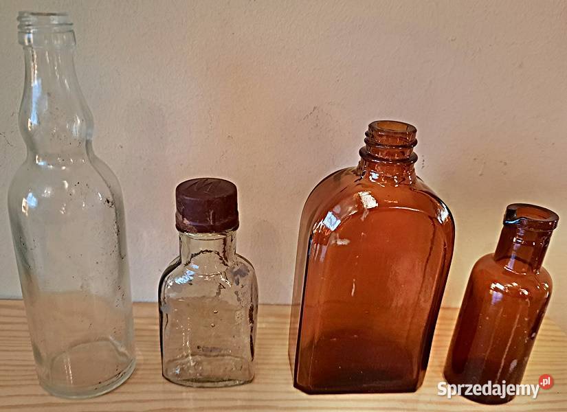 Stare butelki różne 4 sztuki sprzedam