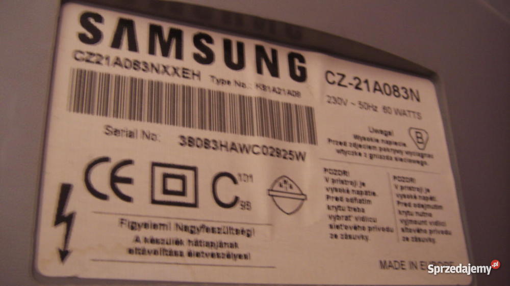Telewizor 21 Samsung PLANO CZ21A083N zachodniopomorskie Szczecin