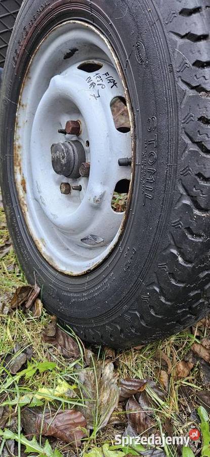 Koło Fiat 125pPolonez Borewicz na kołpaki chrom stalowe Barlinek