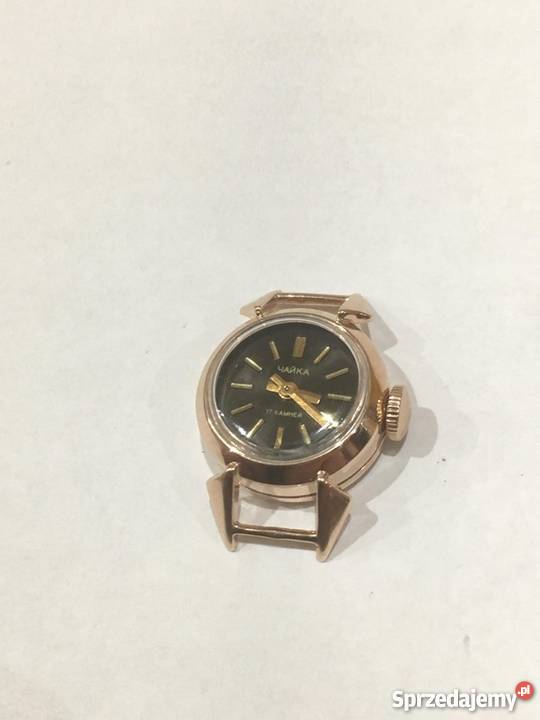 Złoty zegarek p585 CZAJKA klasyka Katowice