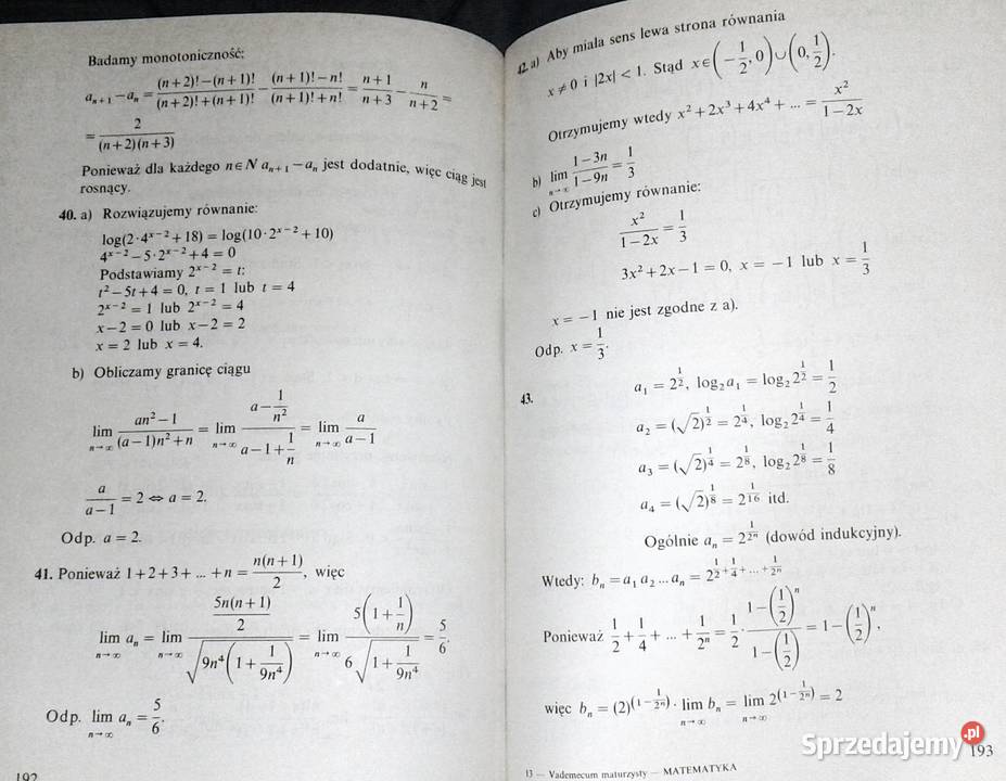 Vademecum maturzysty Matematyka Ewa Kaczmarska Chełm sprzedam