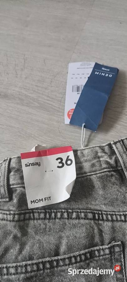Nowe Spodnie damskie Mom Fit 36 Sinsay Odzież damska Rzeszów