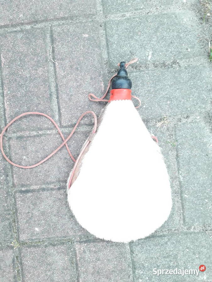 Bukłak na wino wodę skórzany wykładany sprzedam