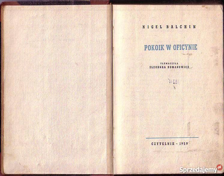 8636 POKOIK W OFICYNIE NBIGEL BALCHIN literatura piękna - proza zagraniczna Proza i poezja Czyrna