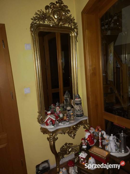 Lustro z konsolą XIX wiek
Eklektyk Drewno i