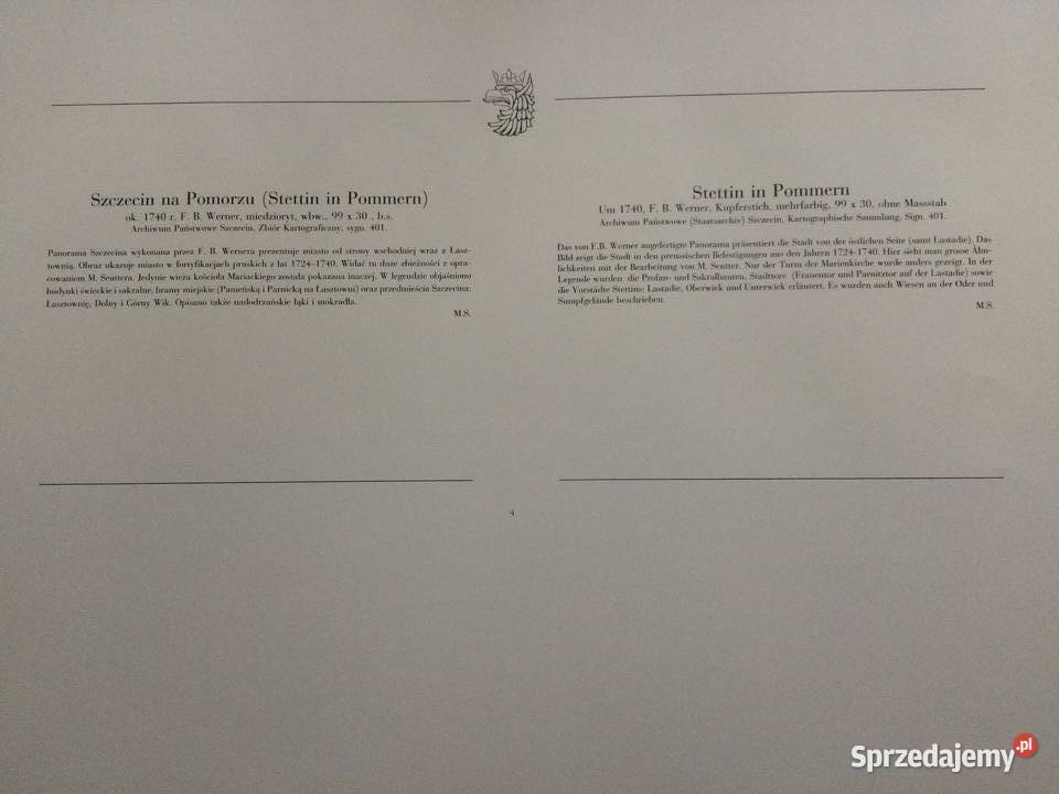 1266 Plany I Mapy Szczecina XVII Do XX Wieku 4 Szczecin