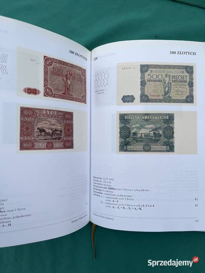 Tadeusz Wodzyński Banknoty polskie typy i łódzkie Łowicz