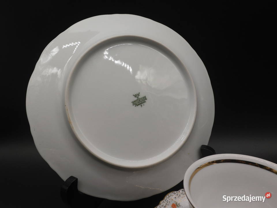 Zestaw śniadaniowy trio z porcelany Mitterteich