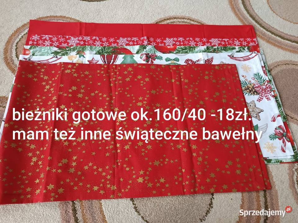 Sprzedam bieżniki poduszkiposzewki Boże Radzyń Podlaski sprzedam