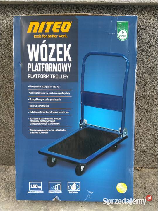 NAJTANIEJ Wózek Platformowy Transportowy Skrętny sprzedam