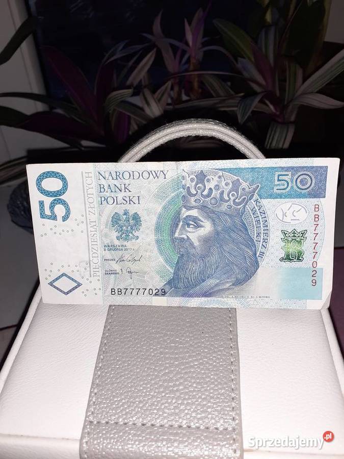Banknot 50 ciekawy seryjny Sosnowiec