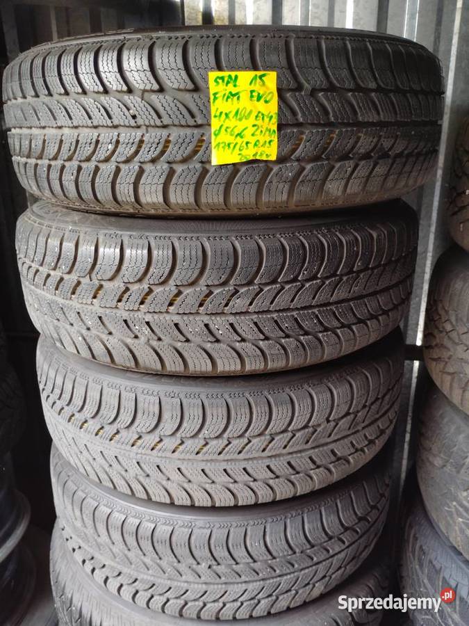 Koła stalowe zimowe 4x100 17565 R15 ET43 Fiat wielkopolskie Witkowo