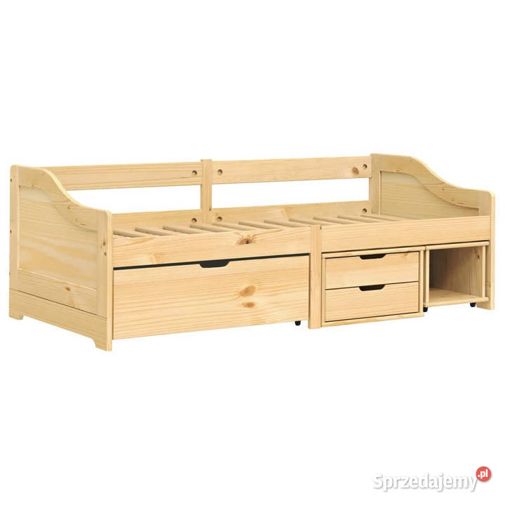 Łóżko dzienne 3 szuflady IRUN sosna 90x200 69cm Warszawa