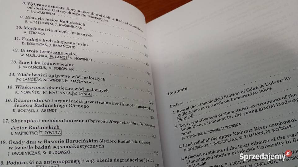 Jeziora górnej Raduni i jej zlewnia w badaniach Rok wydania 2005 Gdańsk