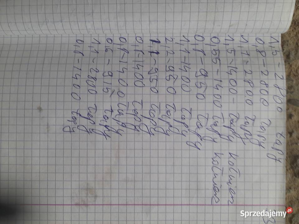 Wolnoobrotowe i wysokoobrotowe silniki Sprzedam Krasne Potockie