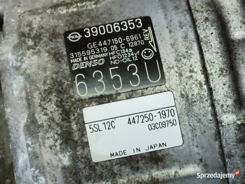 Kompresor Sprężarka Klimatyzacji Opel Corsa E Pleszew sprzedam