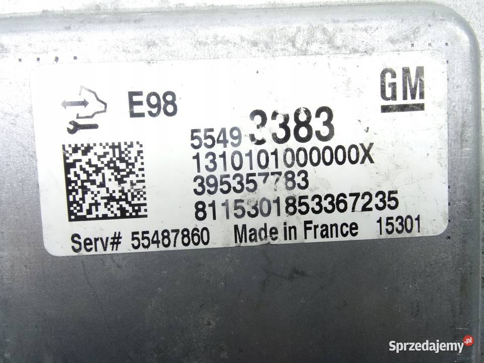 OPEL CORSA E 13 STEROWNIK SILNIKA 55493383 Komputery Przemęt